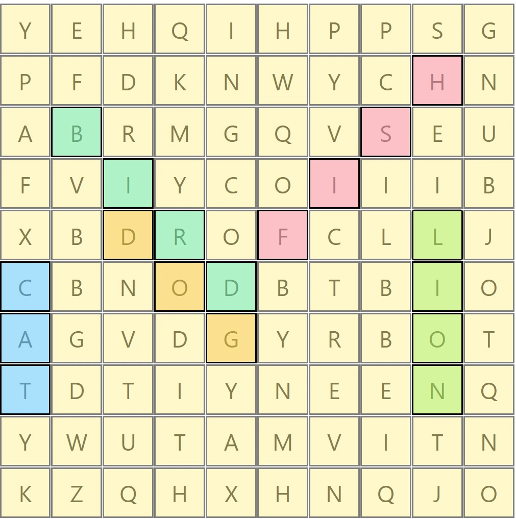 French Vocabulary Reading Word Search